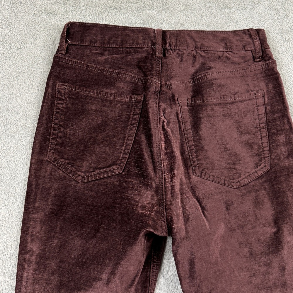 Free People Skinny Pants Brown Plum High Rise Size‎ 28 Stretch (W28in. x L26in.) - Picture 5 of 9